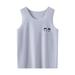 ZHAGHMIN Boys 10-12 Long Sleeve Shirts Toddler Boys Girls Sleeveless Vest Tops Solid Color Cool Homewear Casual Tops for Children Clothes Boys 6T Long Sleeve Shirt Fit Active Boys 8 Youth Boy Athlet