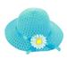 Floral Sun Girl Flower Summer Beach Baby Visor Hat Straw Kids Hats Kids Hat Swim Hats Kids Stocking Hat