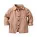 ZHAGHMIN Boy Clothes Size 6 Toddler Boys Long Sleeve Winter Shirt Tops Coat Outwear for Babys Clothes Coffee Colours Boy 3 Shirts Long Sleeve Boys Boys Muscle Little Boy Clothes 8 Top Tops for Kids