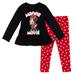 Disney Minnie Mouse Little Girls Peplum T-Shirt and Leggings Outfit Set Infant to Big Kid