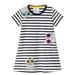 Girls Midi Dress Short Sleeve Midi Dresses Casual Print A 100-110