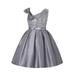 Girls And Toddlers Dress Short Sleeve Casual Dresses Casual Print Grey 140