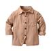 ZHAGHMIN Boys Winter Clothes Toddler Boys Long Sleeve Winter Shirt Tops Coat Outwear for Babys Clothes Coffee Colours Boy 3 Shirts Long Sleeve Boys Boys Muscle Little Boy Clothes 8 Top Tops for Kids