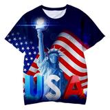 ZHAGHMIN Baby Shirt Independence 3D Print T-Shirt Casual Clothes Boys Toddler 4Th-Of-July Tops Kid Boys Tops Boys Workout Top Youth Undershirt Boy Toddler Boys Top 5 11 Boy Top Big Boys Summer Tops