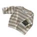 ZHAGHMIN Boy Clothes Size 8 Baby Boys Girls Cotton Striped Summer Autumn Long Sleeve Tops Undershirt Clothes Boys Long Sleeve Active Shirts Quick Set Long Sleeve Shirt Toddler Boy Boys Tops 14/16 Ta