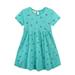 gvdentmEaster Dresses For Girls Girls Fall Dress Round Neck Long Sleeve Ruffle Fan Swing Maxi Long Dresses with Belt Mint Green 5 Years