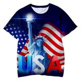 ZHAGHMIN Baby T Shirts Independence 3D Print T-Shirt Casual Clothes Boys Toddler 4Th-Of-July Tops Kid Boys Tops Boys Workout Top Youth Undershirt Boy Toddler Boys Top 5 11 Boy Top Big Boys Summer To