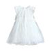 Toddler Girls Dress Short Sleeve Casual Dresses Casual Print White 90
