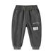 ZHAGHMIN Joggers for Boys Toddler Children Boys Pull On Soild Sports Jogger Workout Cargo Casual Joggers Pockets Trousers Pants With The Boys Warm Clothes Baby Boy Must Have Warm Pants 3 Month Boy S