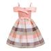 Dresses for Girls Sleeveless Mini Dress Casual Print B 150