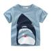 ZHAGHMIN Kids T-Shirts Boys Multipack for 17 Toddler Kids Shirts Boys Tops Sleeve Clothes Baby Short T Sharks Cartoon Tee Years Crewneck Boys Tops Toddler Thermal 2T Top Boy Youth Undershirt Teen T