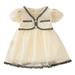 gvdentmEaster Dresses For Baby Girls Girls Casual Maxi Floral Dress Long Sleeve Holiday Pockets Dresses Beige 3-6 Months
