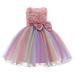 Girl s Summer Dresses Sleeveless Fashion Dress Butterfly Print Pink 120