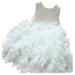 Flower Girl Dress Sleeveless A Line Short Dress Casual Print White 140
