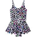 JURANMO One Piece Hawaii Swimsuit for Baby Girls Sleeveless Surfing One-piece Swimsuit Polka Dot Print Bathing Suit Swimming Suit