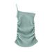 Girls Midi Dress Sleeveless Fashion Dress Solid Print Blue 110