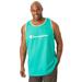 Men's Big & Tall Champion® Tank Top by Champion in Green Reef (Size 3XL)
