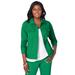 Plus Size Women's Classic Cotton Denim Jacket by Jessica London in Kelly Green (Size 26) 100% Cotton Jean Jacket