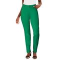 Plus Size Women's Classic Cotton Denim Straight-Leg Jean by Jessica London in Kelly Green (Size 18) 100% Cotton