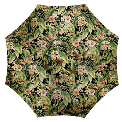 9' Tilt-and-Crank Umbrella by BrylaneHome in Cypress Midnight 9 Foot Heavy Duty Fade-Resistant Tilting Shade