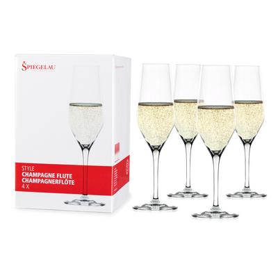 Style 8.5 Oz Champagne Flute (Set Of 4) by Spiegelau in Clear