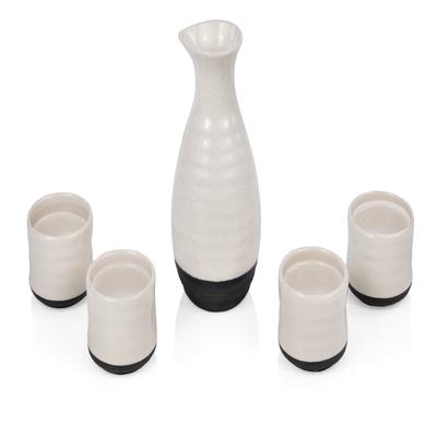 Fervor: 5-Piece Sake Set by True in White