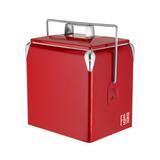 Vintage Metal Cooler by Foster & Rye in Red