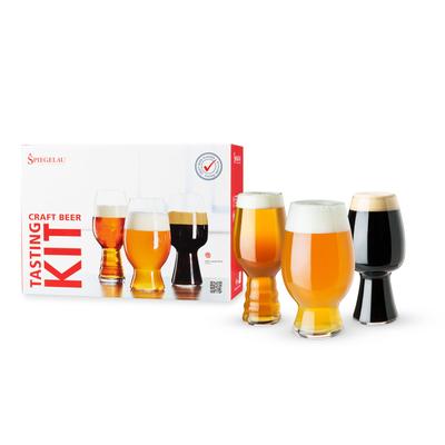 Craft Beer Tasting Kit (Set Of 3) by Spiegelau in Clear