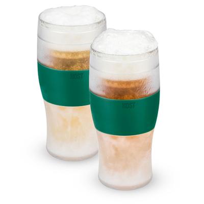 Beer Freeze Cooling Cups In Green (Set Of 2) By by...