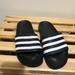 Adidas Shoes | Adidas Adilette Aqua Slide Sandal For Women, Size 6 - Core Black/Cloud White New | Color: Black/White | Size: 6