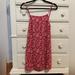 American Eagle Outfitters Dresses | American Eagle Floral Tie-Back Mini Dress, Size Xs, Red. Nwt | Color: Red | Size: Xs