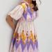 Anthropologie Dresses | Anthropologie Not So Serious By Pallavi Mohan Abstract Embroidered Mini Dress | Color: Orange/Purple | Size: S