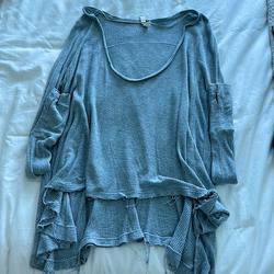 Free People Tops | Free People Top | Color: Blue/Gray | Size: Xs