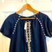 Madewell Dresses | Beautiful Embroidered Madewell Dress S, Nwt. | Color: Blue | Size: S