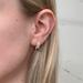 Anthropologie Jewelry | Anthropologie Gold Cz Diamond Hoop Hoops Earrings Glam | Color: Gold | Size: Os