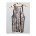 Anthropologie Tops | Anthropologie Moulinette Soeurs Shine On Gold Tank Top, Size L | Color: Gold/Silver | Size: L