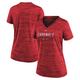 Women's Nike Red St. Louis Cardinals Authentic Collection Velocity Practice Performance V-Neck T-Shirt