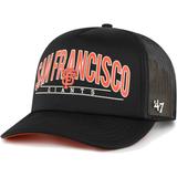 Men's '47 Black San Francisco Giants Backhaul Foam Trucker Snapback Hat