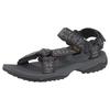Sandale TEVA "Terra Fi Lite", Gr. 48,5, grau, Textil, gemustert, sportlich, Schuhe Outdoorsandale, mit Klettverschluss