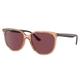 Ray-Ban RB4378F Sunglasses - Women's Transparent Brown Frame Purple Polarized Asian Fit 54 RB4378F-66025Q-54