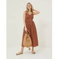 Jayden Woodblock Midi Dress