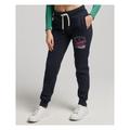 Superdry Womens Track & Field Joggers - Navy Cotton - Size 8 UK
