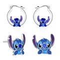 Boucle d'oreille en métal Disney Anime CAN o & Stitch pour femme accessoires de bijoux délicats