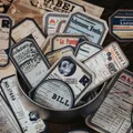 Étiquettes autocollantes Vintage paquet de 50 pièces Scrapbooking décoratif matériel de Collage