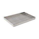 Matfer Bourgeat 313004 Baba Draining Box w/ Feet - 23 3/4" x 15 3/4" x 2", Stainless Steel