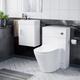Nanuya 400 White Wall Hung Cabinet, btw wc Unit & Soft Close Toilet Seat