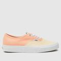 Vans authentic trainers in beige multi