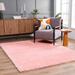 Faina 7'10" x 10' Modern Pink Washable Area Rug - Hauteloom