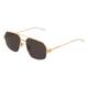 Bottega Veneta BV1127S Unisex-Sonnenbrille Vollrand Eckig Metall-Gestell, gold