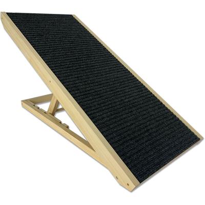 100x40x60cm Klappbare Treppen für Hunde aus Filz & Kiefernholz Hunderampe Faltbare Hundetreppe Image